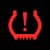 Tyre pressure dashboard warning light