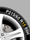 An example of how to read your tyre diameter from Setyres
